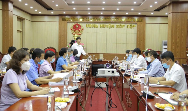 Huyện Sốp Cộp chủ động các phương án phòng, chống dịch COVID-19
