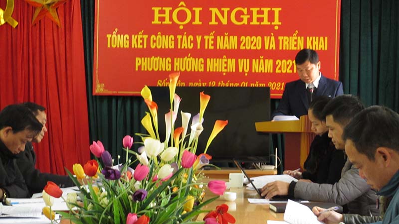 Trung tâm Y tế huyện Sốp Cộp tổ chức Hội nghị Tổng kết công tác y tế năm 2020