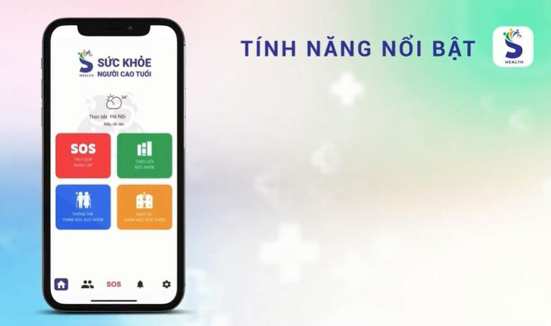 Ứng dụng di động “S-Health” đầu tiên về chăm sóc sức khỏe từ xa cho người cao tuổi